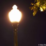 Glare from a street lamp